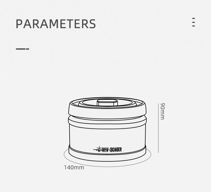 MHW-3BOMBER Vacuum Sealed Canister - 750ml